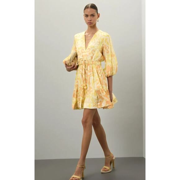 Alexis Capri Yellow Mini Dress - Picture 1 of 10
